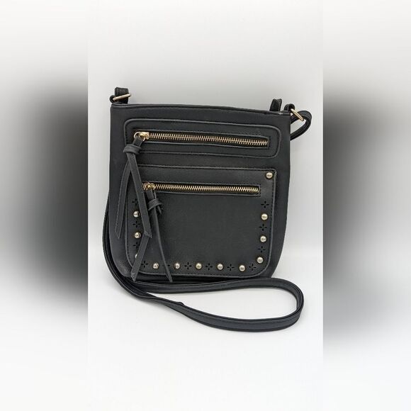 Yoki Handbags - YOKI Faux Leather Crossbody Bag